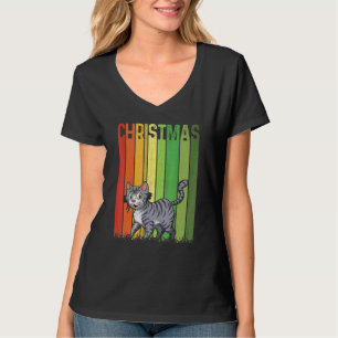 Weihnachten Retro Bobcats Süße Gruppe Passende Xma T-Shirt