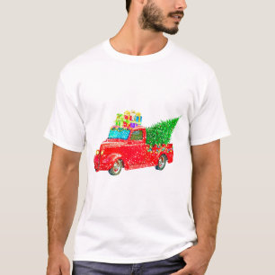Weihnachten Retro Car Urlaub T-Shirt