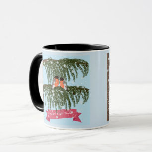 Weihnachten , Retro , Dompfaffen Tasse