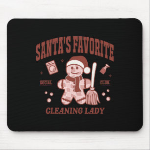 Weihnachten Retro Hou, die Lieblingsreinigung des  Mousepad