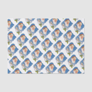 Weihnachten, Retro Jolly Weihnachtsmann Seidenpapier