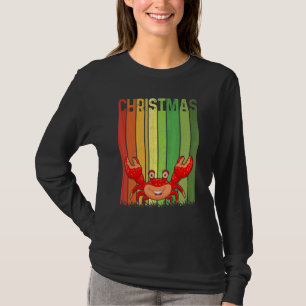 Weihnachten Retro-Krabbe Süße Gruppen-Passende Xma T-Shirt