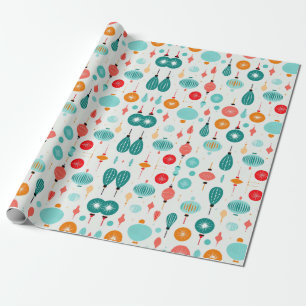 Weihnachten Retro Mittel Jahrhundert Modern MOD Geschenkpapier