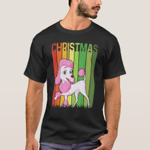 Weihnachten Retro Pudel Hund Süße Gruppe passende T-Shirt