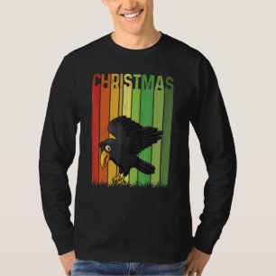 Weihnachten Retro Rabe Süße Gruppe Passende Xmas H T-Shirt