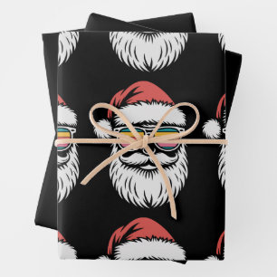 Weihnachten Retro Sonnenbrille Weihnachten Weihnac Geschenkpapier Set