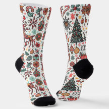 Weihnachten Retro Weihnachtsbaum Geschenksocken