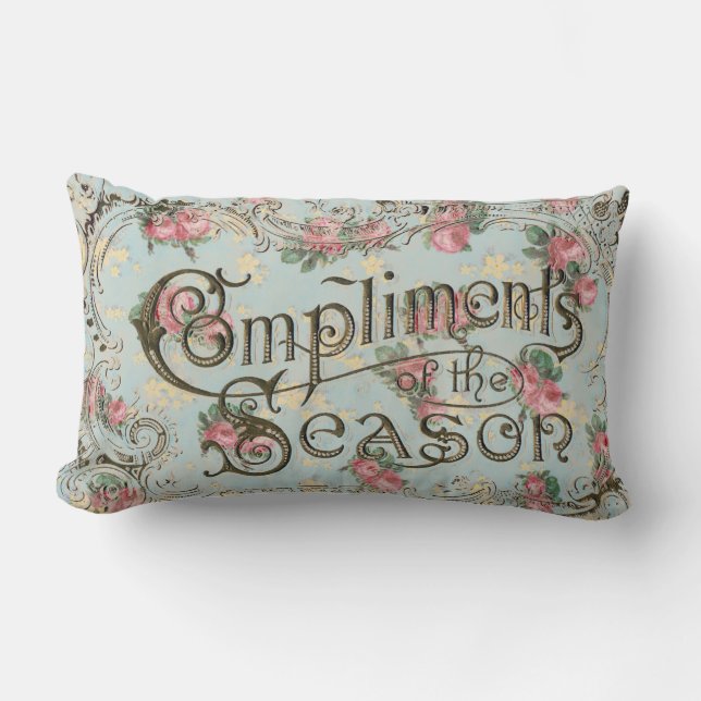 Weihnachten Retro Xmas Personalisiert Lendenkissen (Vorderseite)