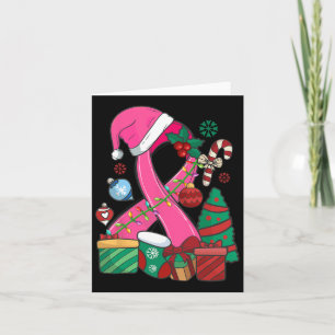 Weihnachten Rosa Brustkrebs Schleife Brustkrebs Karte