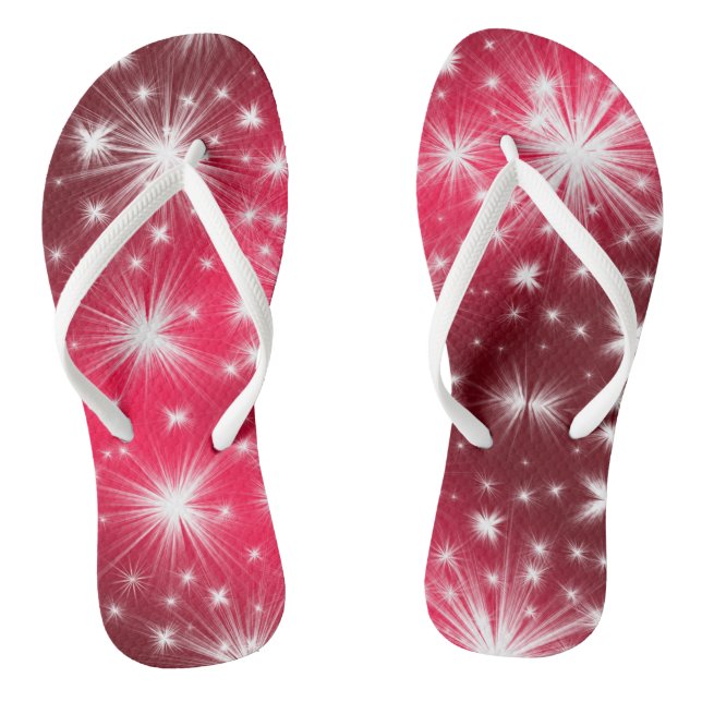 Weihnachten Rosa Feiertage Flip Flops (Fußbett)