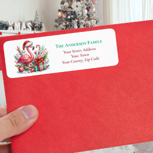 Weihnachten Rosa Flamingo Grüne Name