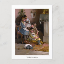 Weihnachten-Rose: Die Abend-Stunde Postkarte