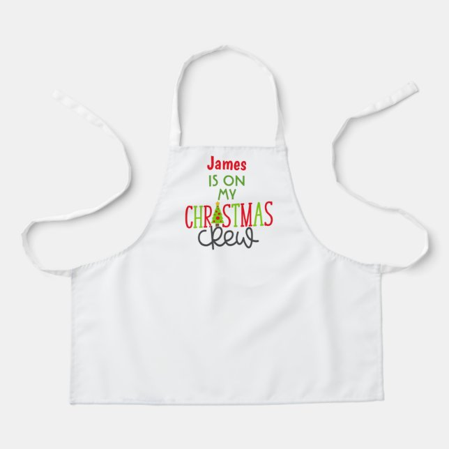 Weihnachten Rot Grün Backen Küchenschürze Schürze (Vorderseite)