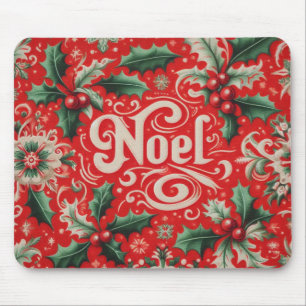 Weihnachten Rot & Grün Mousepad
