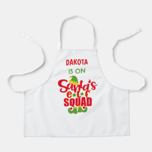 Weihnachten Rot Grün Santa Elf Backen Küche Schürze