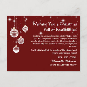 Weihnachten Rot Immobilien Marketing Landwirtscha
