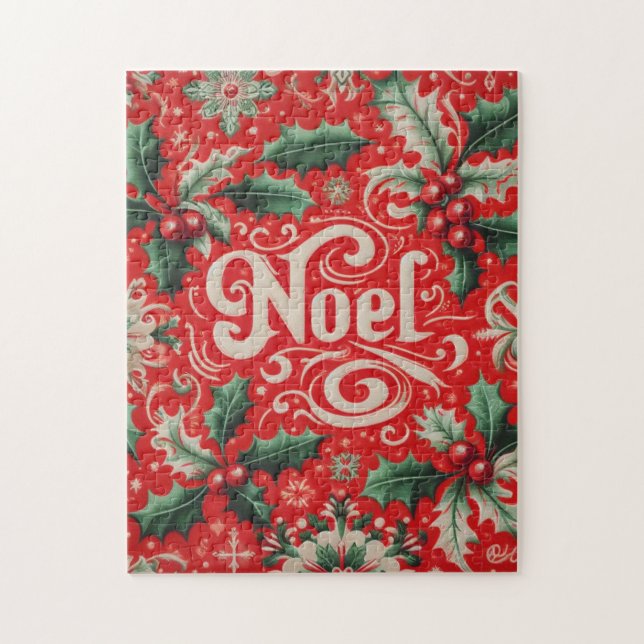 Weihnachten rot und grün puzzle (Vertikal)