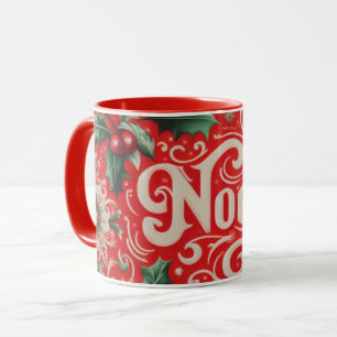 Weihnachten rot und grün tasse