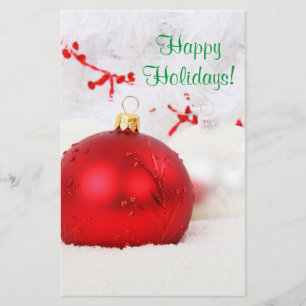 Weihnachten - Rot und Weiß - glückliche Tage IV Flyer