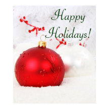 Weihnachten - Rot und Weiß - Happy Holidays / Post