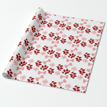 Weihnachten Roter Hund Katzenpaws Knochen Schneefl