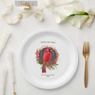 Weihnachten Roter Kardinal Weihnachten Solstice Bo Pappteller