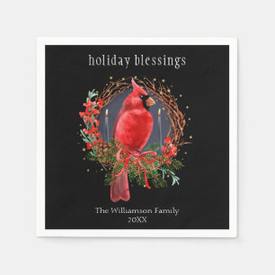 Weihnachten Roter Kardinal Weihnachten Solstice Bo Serviette