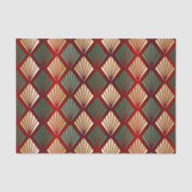 Weihnachten Rotes Grün Art Deco