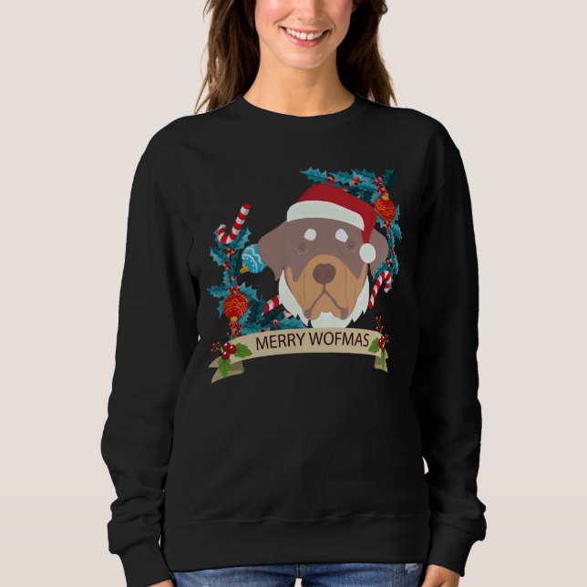 Weihnachten Rottweiler 20 Sweatshirt (Vorderseite)