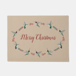 Weihnachten Rubinkehlkolibris Fußmatte