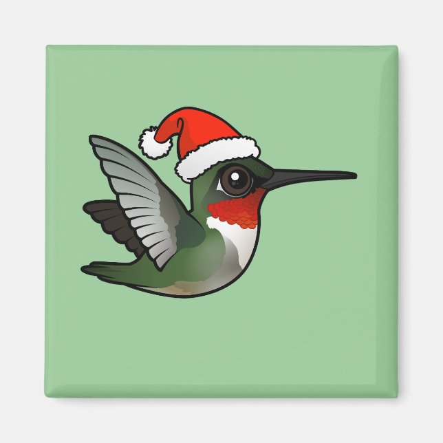 Weihnachten Ruby-throated Hummingbird Magnet (Vorne)
