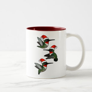 Weihnachten Ruby-throated Hummingbird Zweifarbige Tasse