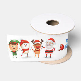 Weihnachten Rudolf Der Rentier und seine Freunde Satinband