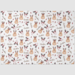 Weihnachten Rudolph und Mittens Seidenpapier