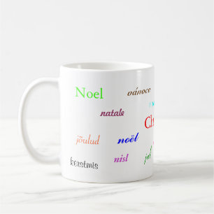 Weihnachten rund um die Welt in Weiß II Kaffeetasse