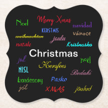 Weihnachten rund um die Welt Moderne in Schwarz