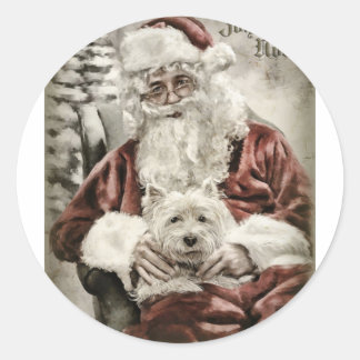 Weihnachten Runder Aufkleber