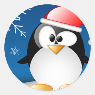 Weihnachten Runder Aufkleber