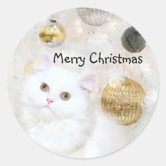 Weihnachten Runder Aufkleber