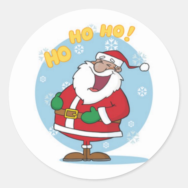 Weihnachten Runder Aufkleber (Vorderseite)