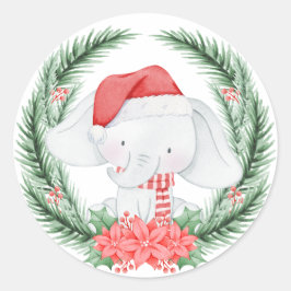 Weihnachten Runder Aufkleber