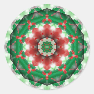 Weihnachten Runder Aufkleber