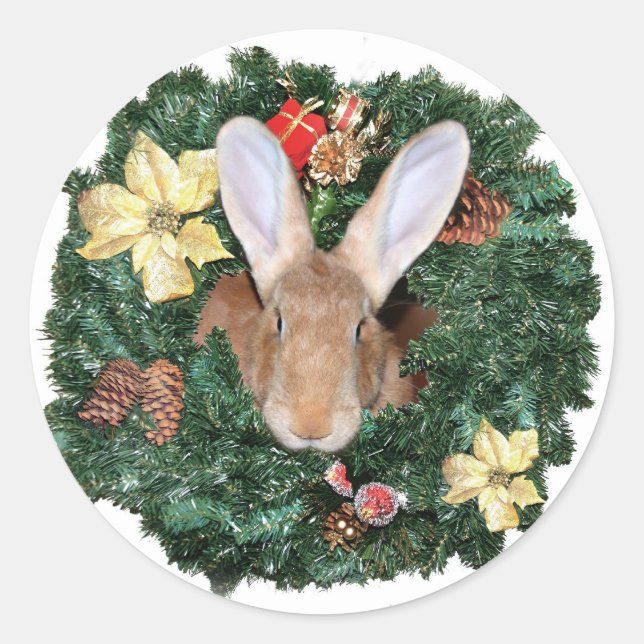 Weihnachten Runder Aufkleber (Vorderseite)
