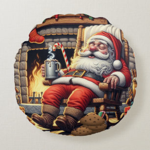 Weihnachten Rundes Kissen