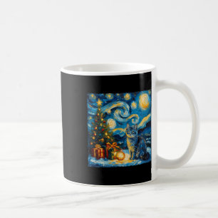 Weihnachten Russisch Blue Cat Art Van Gogh's The S Kaffeetasse