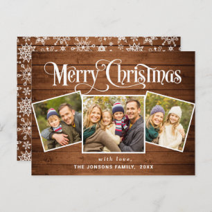 Weihnachten Rustikal 3 FOTO Grußkarte Postkarte