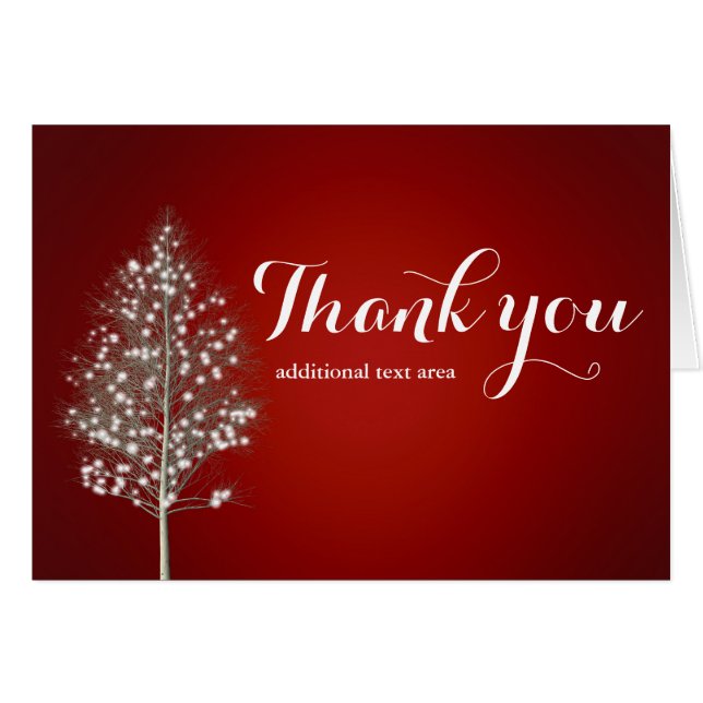 Weihnachten Rustikal Lighted Tree Holiday Card (Vorderseite (Horizontal))