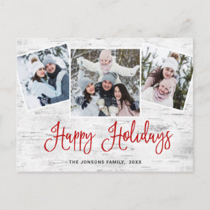 Weihnachten Rustikale Birke 3 FOTO Grußurlaub Postkarte