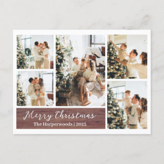 Weihnachten Rustikale Rentierfamilie Foto Collage