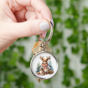 Weihnachten rustikale Vintage Design Schlüsselanhä Schlüsselanhänger